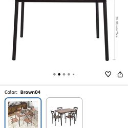 Brown Dining Room Table