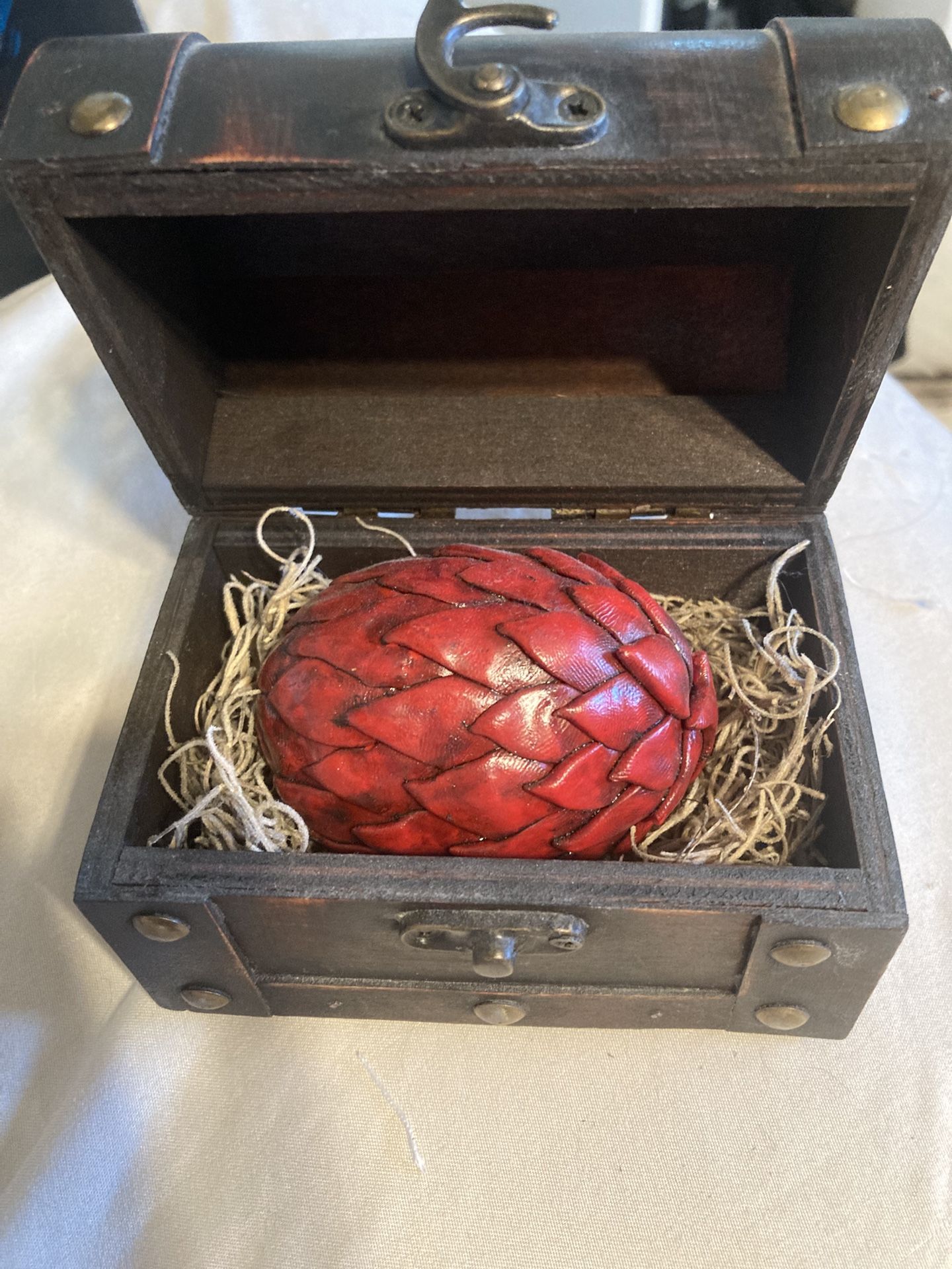 Dragon Egg In Treasure Chest Handmade