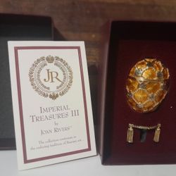 1996 Joan Rivers Imperial Treasures 2 Potpourri Egg First In Set