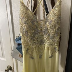 Baby Yellow Prom Dress