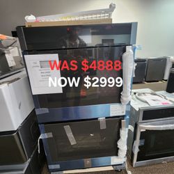 GE Profile 30" Smart Built In Convection Double Wall Oven With Left Hand Door Swing 