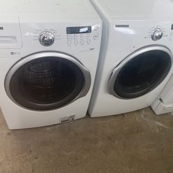 Samsung Set Washer And Dryer Electric Good Condition We Delivery