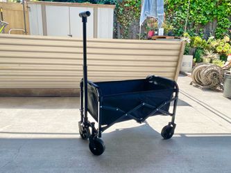 Small Black Folding Utility Wagon Cart