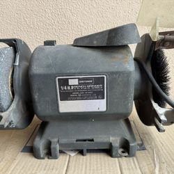 Vintage CRAFTSMAN  1/4 HP Bench Block Grinder 6 InchMade In USA 
