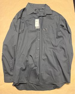 Alfani Stretch Fabric 18.5 37/38 Men’s Long Sleeve Button Shirt NEW!