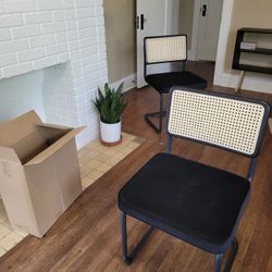 Zesthouse Natural Rattan Dining Chairs Set of 2