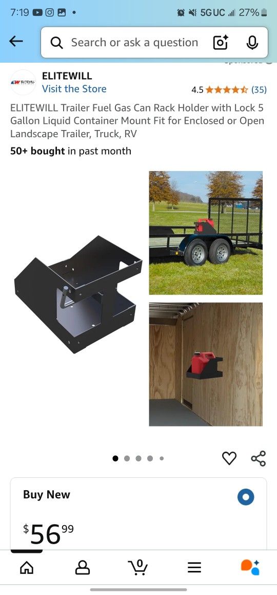 Gas Can Rack