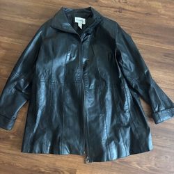 Plus Size Women's Leather Jacket 24W