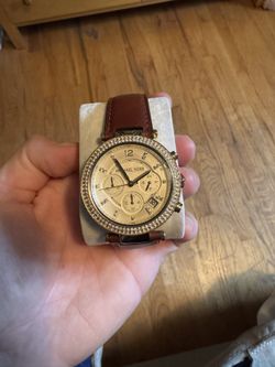 Brown Leather Michael Kors Watch