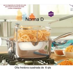 Olla Freidora Cuadrada De 6 Qts Nueva En Su Caja 🌺 Princess House 🌺