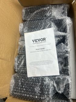 VEVOR 4x4 Post Base Brackets – 10 Pack – Heavy Duty Steel – New Open Box
