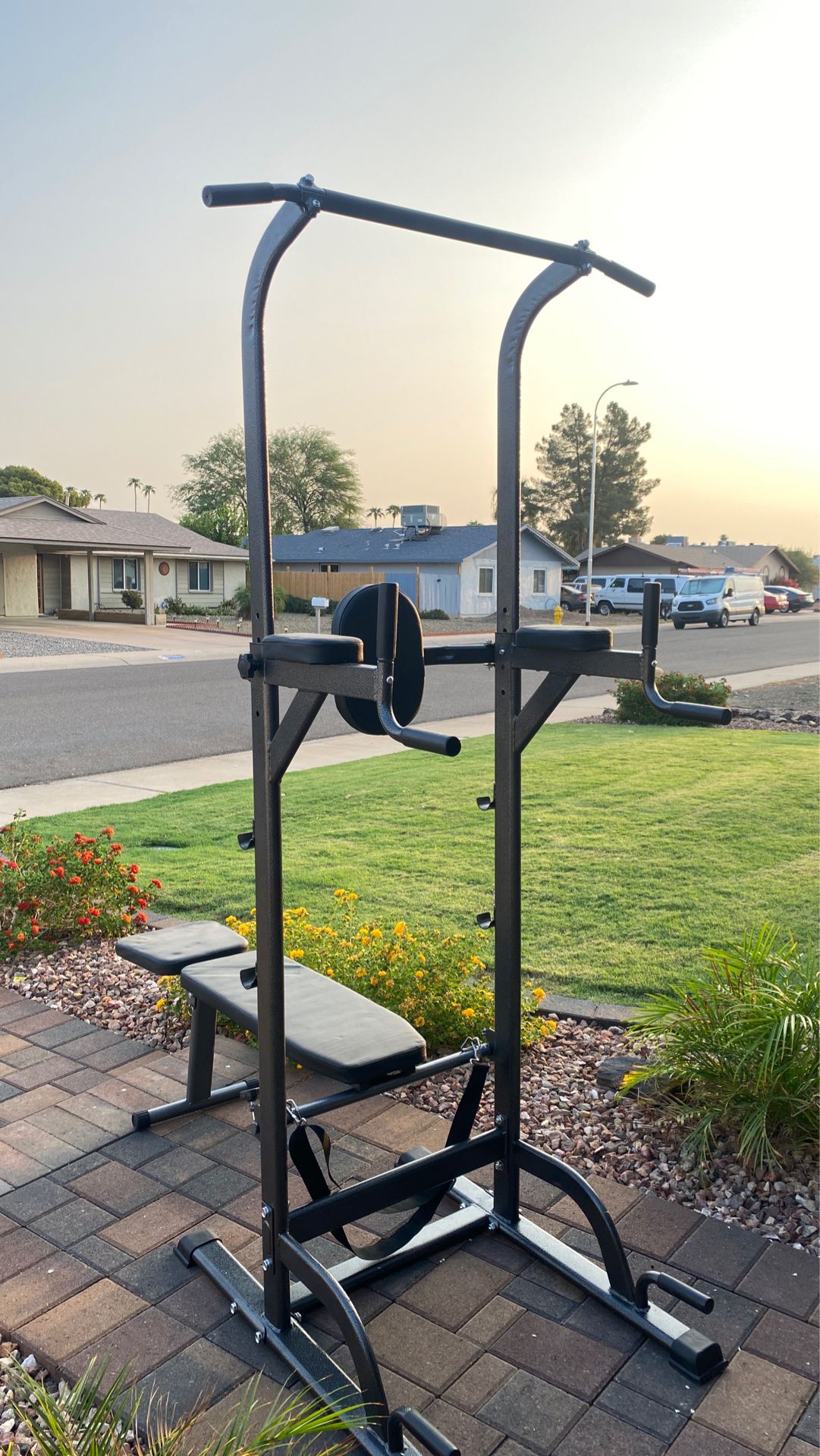 (New)Exercise tower with bench