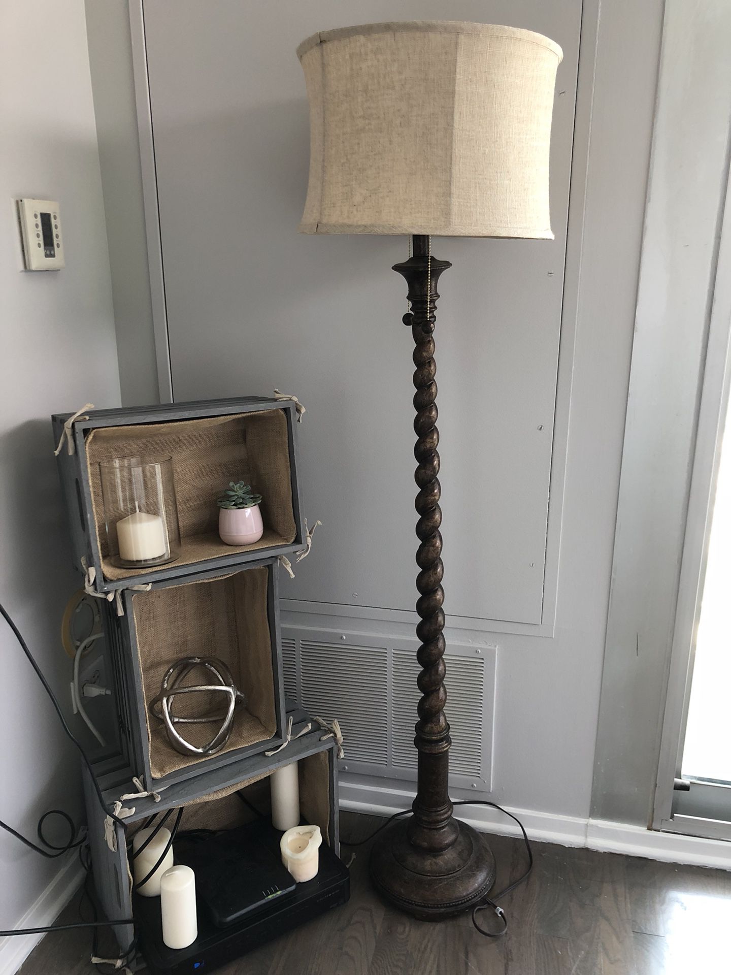 Decorative floor lamp from Home Goods. Brand new, great condition. Purchased from Home Goods for $150