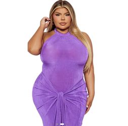 Size 2X Fashion Nova Maxi Dress - Purple