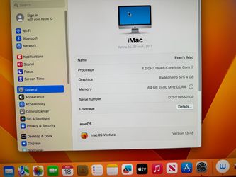 2017 iMac, 64gb RAM, 5K 27-in