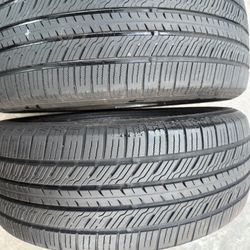 2 used tires 215/55r17 Yokohama 🤑free installation ‼️