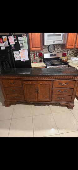 Brown Dresser.