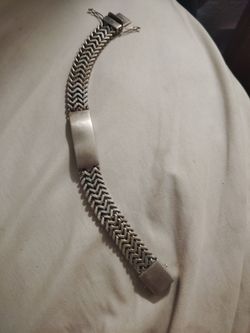 Pulsera de plata para homble