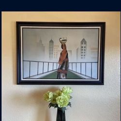 One Modern Cityscape Art Artwork Wall Painting  Decor