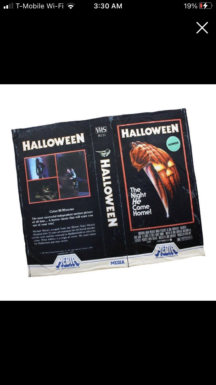 HALLOWEEN VHS BLANKET (FLEECE)