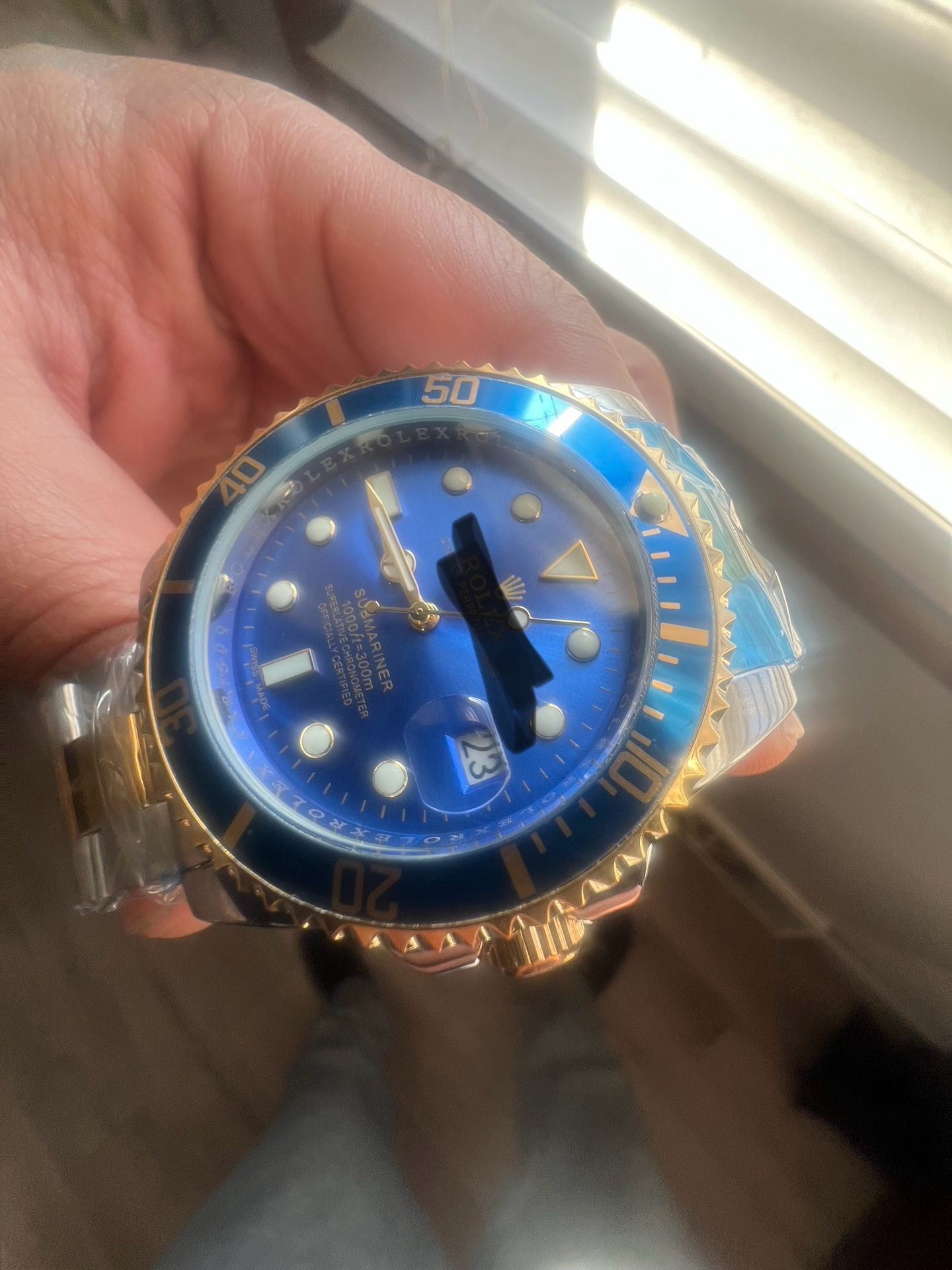 Blue Face Mens Watch