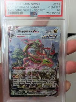 pokemon rayquaza vmax PSA 10 evolving skies