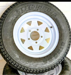 trailer tire st175x80x13, New and Used, = on and off wheels