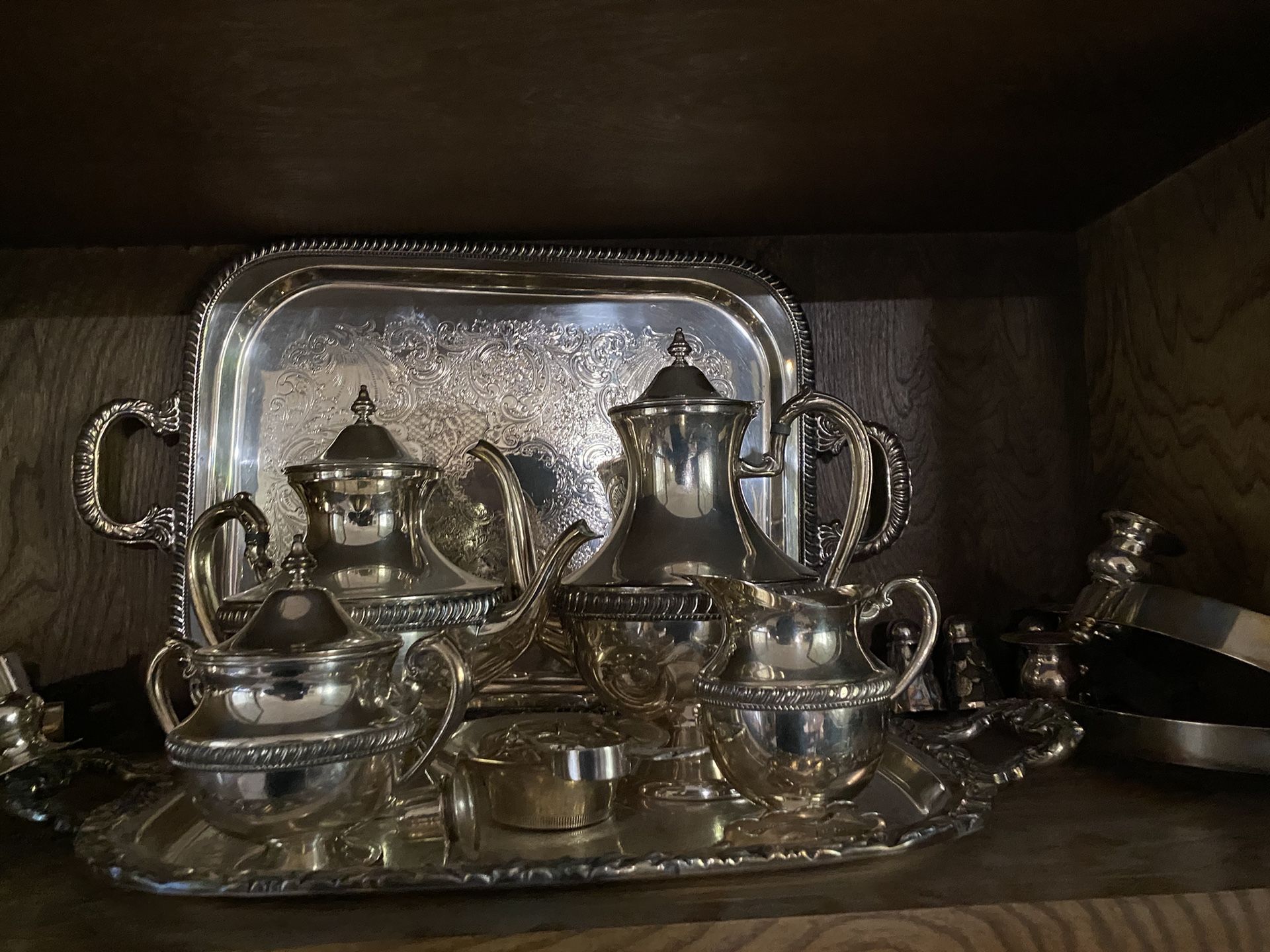Vintage Silver Plate Tea Set