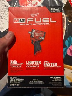 Milwaukee 12v 1/2” impact wrench tool only new in box 550 ft lbs $200 firm in n Lakeland