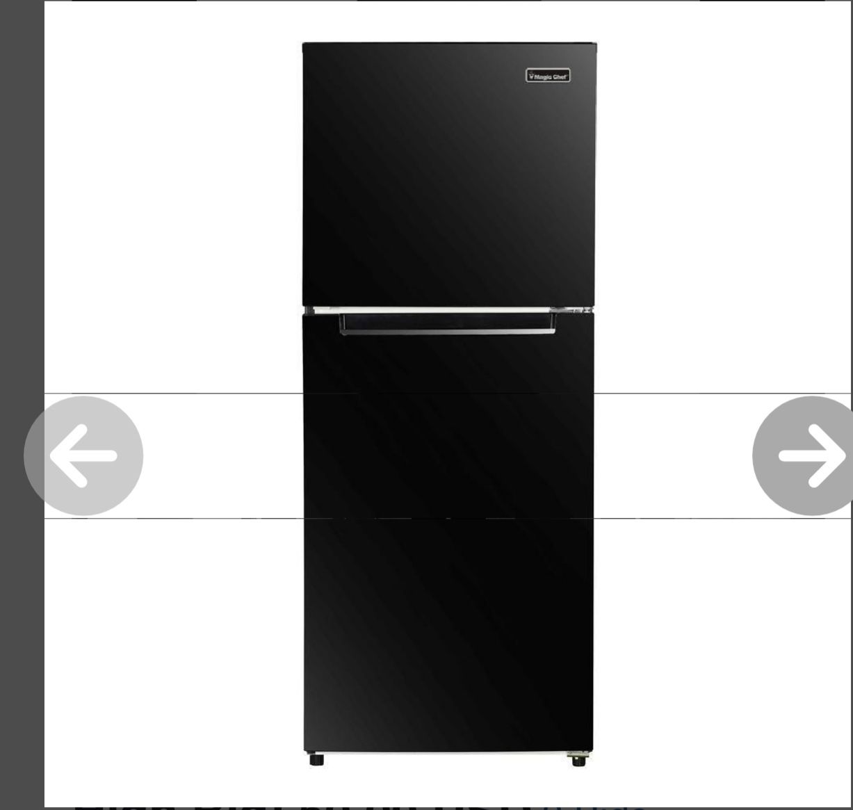 Small Refrigerator Magic Chef 10.1 Cu. Ft. Top Freezer Refrigerator