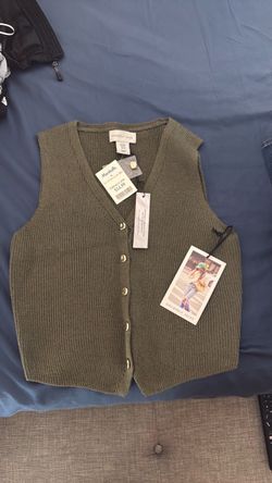 Sincerely Jules Olive Knit Sweater Vest