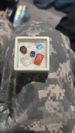 Spinel , sapphire, topaz , moonstone, tourmaline