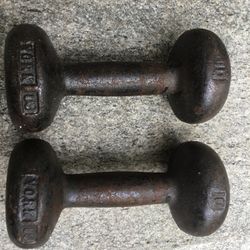 Vintage York US Dumbbells 