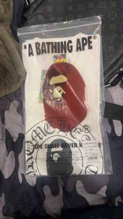 New White BAPE & Chrome heart tee