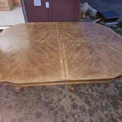 Wooden Dining Table With Extenders