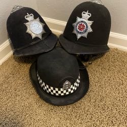 Antique English Bobby Helmets, Ladies Cap