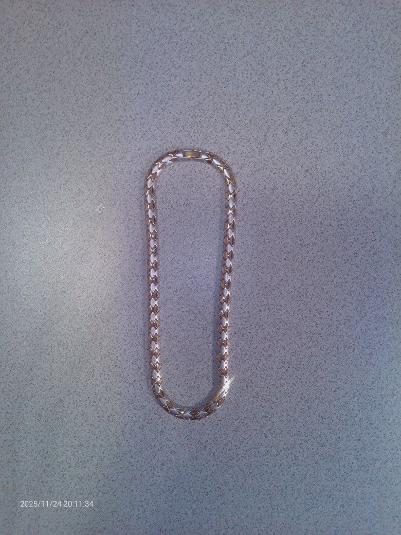 Two Tone Gold & Silver Necklace