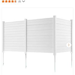   New  Open Box  VEVOR Outdoor Privacy Screens 50 in. W x 50 in. H Air Conditioner Fence Pool Equipment Vinyl Privacy Fence 3-Panels We Only Have This