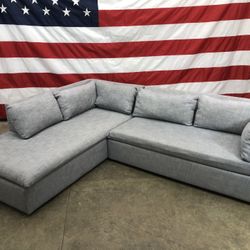 Free Delivery - West Elm Shelter 2 Piece Sectional Couch 