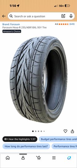 1 Forceum Hexa -R 235/40R18 XL 95Y Tire