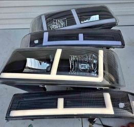 03-23 Express/Savana Headlights Faros Calaveras Micas Lamps