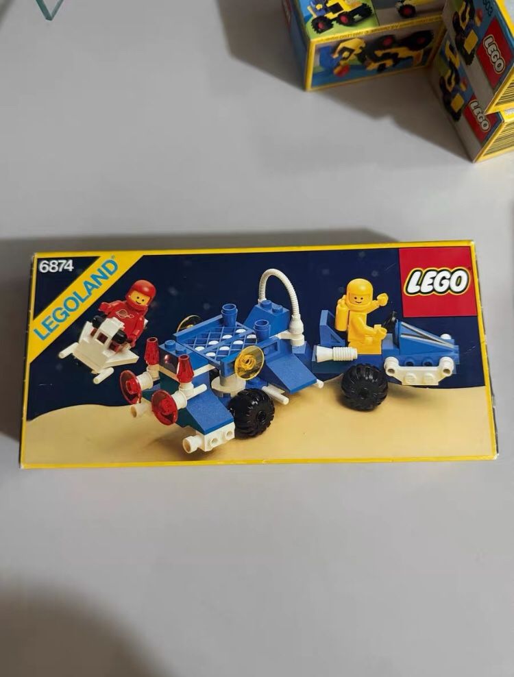 The out-of-print brand-new LEGO 1986 No. 6874 space lunar rover