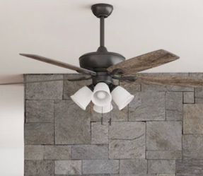 NEW 52” Ceiling Fan with Light Kit