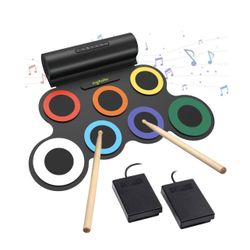 7 colors Pads Electronic Drum Set