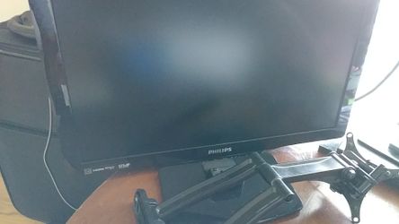 24" Philips TV/ monitor with stand and wall bracket