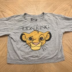 Disney Lion king cropped long sleeve Sweatshirt