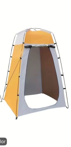 Triangle Pop-Up Privacy Tent, Hydrophobic Polyester Fabric with Fiberglass Frame,