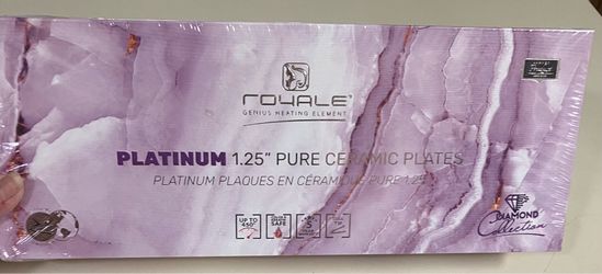 Platinum ceramic plates, flat iron