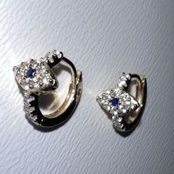 Mini Evil Eye Earrings 