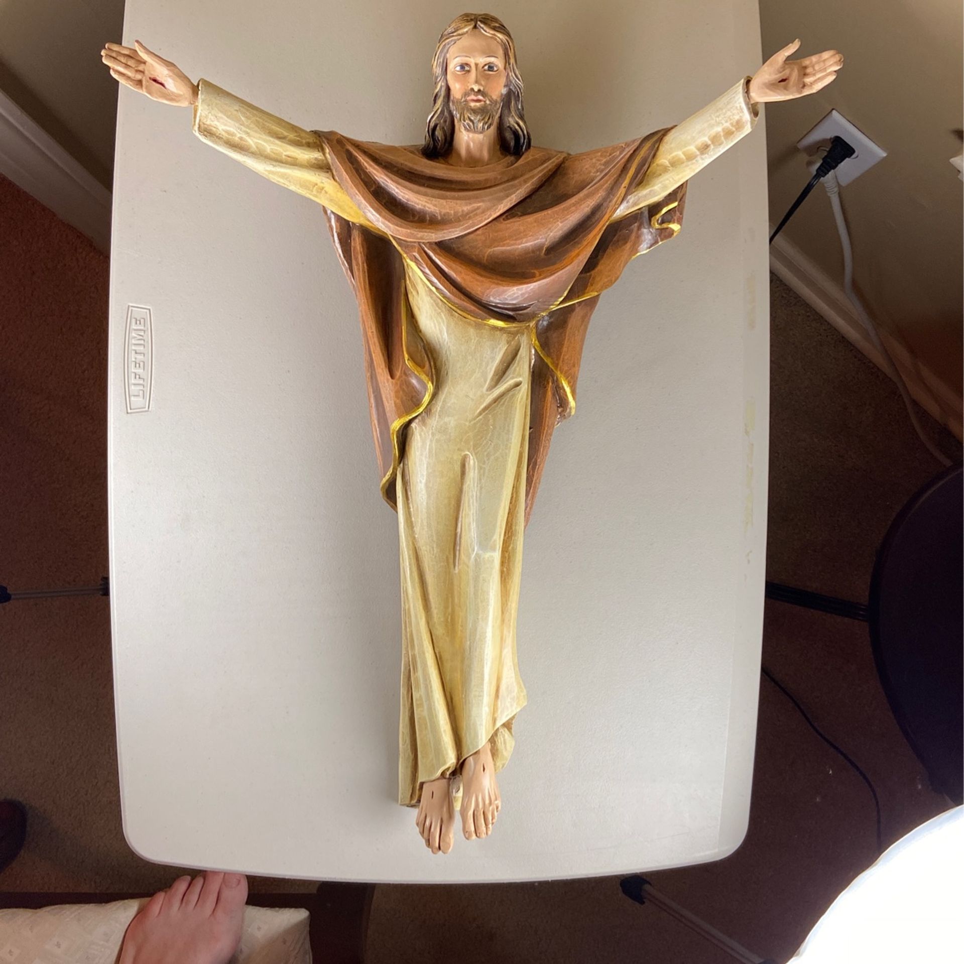 Risen Christ 22” Resin Wall Statue